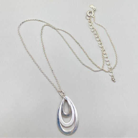 Boma Silver Teardrop Necklace - Picture 4 of 7